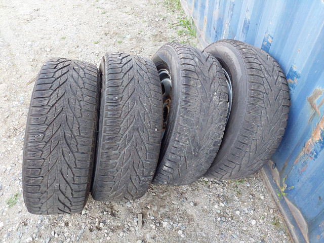 Ram 1500 17” Steel Wheels with Winter Tires Nokian Hakkapeliitta in Tires & Rims in Mission - Image 3