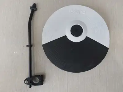 Roland CY-5 electronic cymbal pad with arm.Drums, View more