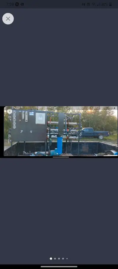 Works but upgraded to a larger system. I have the flow meter from front panel. Located in whitewood...