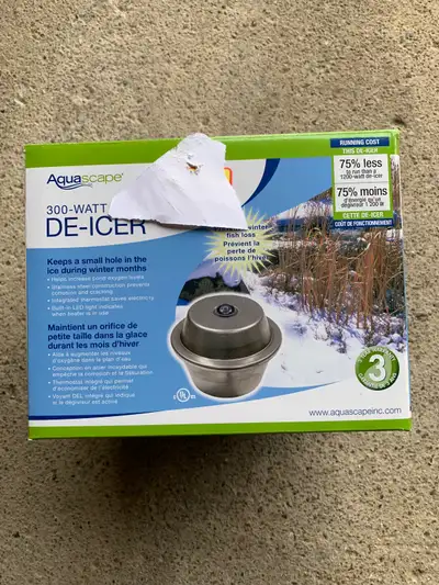 Aquascape pond de-icer, View more