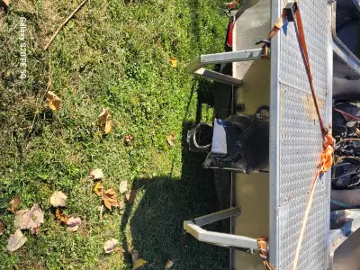 For Sale 18 foot flat bottom aluminum jet boat . 4.3 l chevy with an American Turbine Dominator jet...