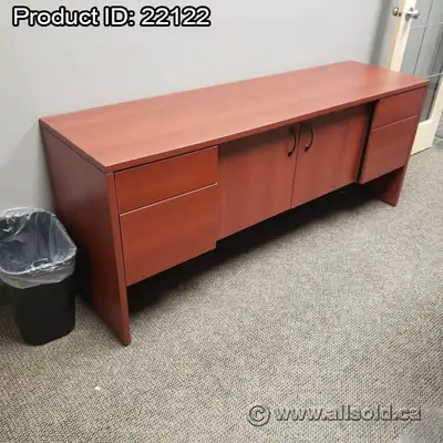 Maple 4 Drawer, 2 Door Storage Credenza Cabinet, View more