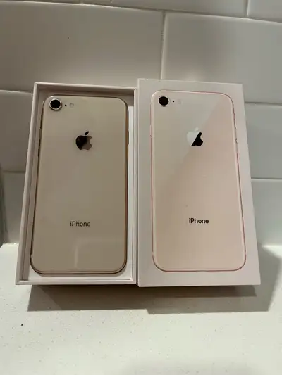 Selling a Rose Gold iPhone 8 (64GB) in immaculate condition. The phone is fully unlocked and works w...