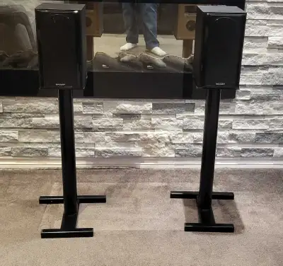 Haut-parleurs SHARP pieds fils incl speakers, View more