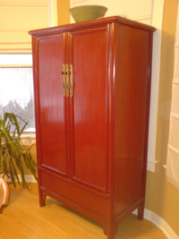 Gorgeous red antique cabinet