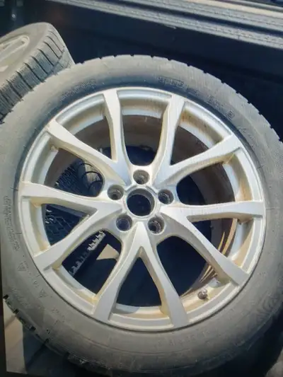 Beautiful forged alloy wheels (5 of them) and they are available with or without BLIZZAK snow tires...