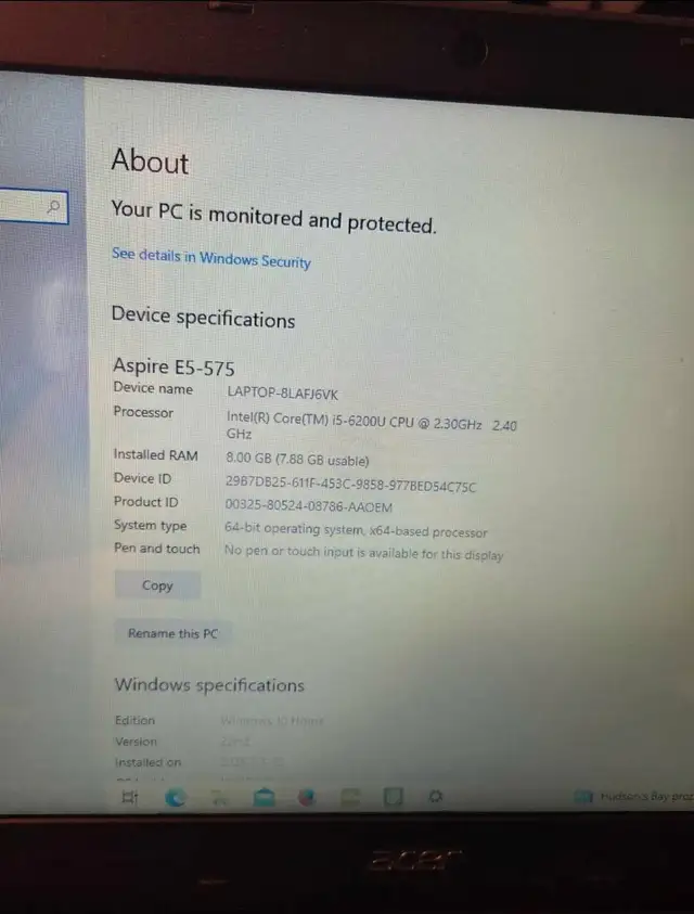 Acer Laptop and Charger $210 Firm in Laptops in Edmonton - Image 6