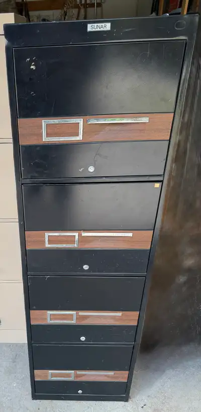Black 4-Drawer Filing Cabinet, View more