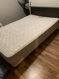 bed (mattress & boxspring) 49”x73”