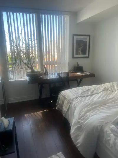 Furnished room for rent in shared apartment with male resident located minutes from the Eaton Centre...
