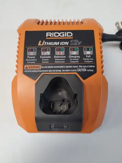 Ridgid 12V Advanced Lithium ion battery charger, View more