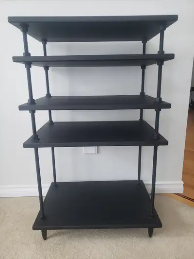 Salamander Archetype audio stand. With optional mega isolation spikes. Over $800 retail. Floor prote...