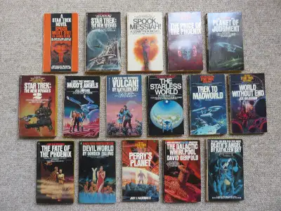 Set of Star Trek The Original Series (TOS) novels published by Bantam books. All books are in very g...