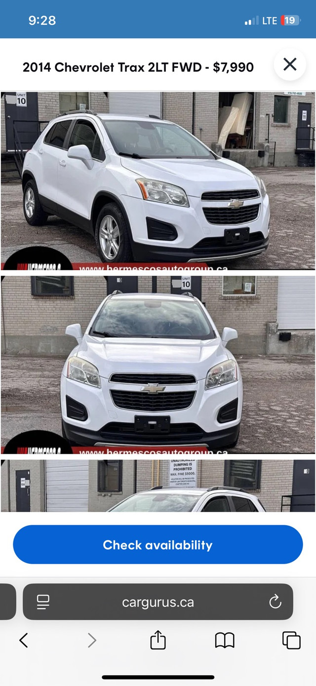 Chevy Trax 2015 for sale in Cars & Trucks in Oakville / Halton Region - Image 2