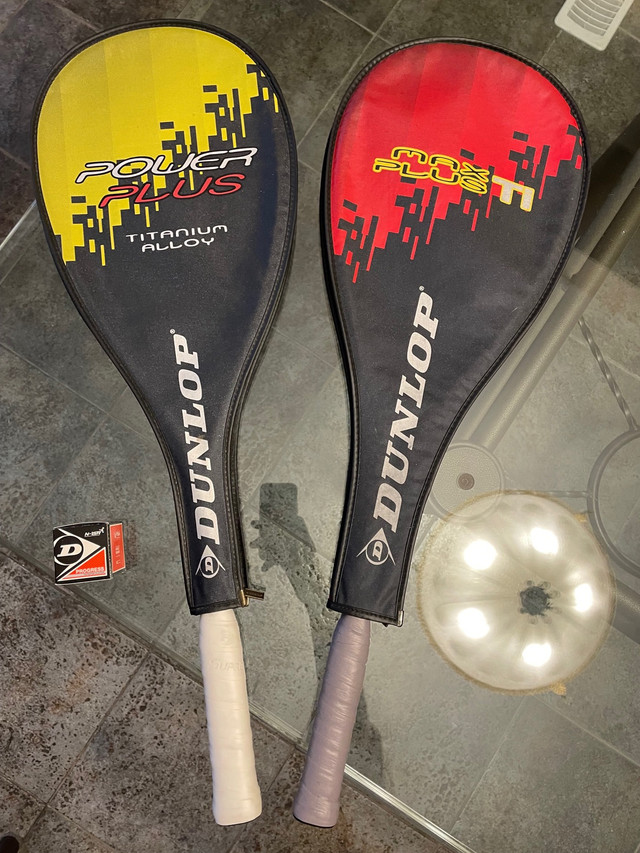 DUNLOP Power Plus and Max Plus Ti Squash Rackets in Tennis & Racquet in Mississauga / Peel Region - Image 2