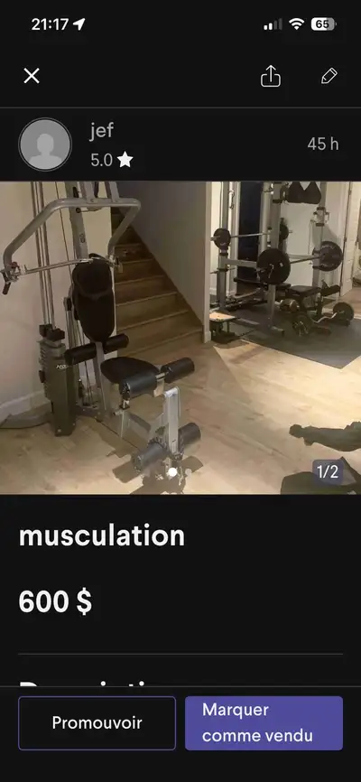 Machine multi fonction haut de game hoist fitness démonté, View more