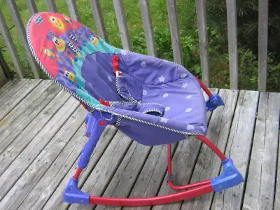 Fisher Price vibrating rocker. Adjustable back height so it can be laid back & also able to make it...