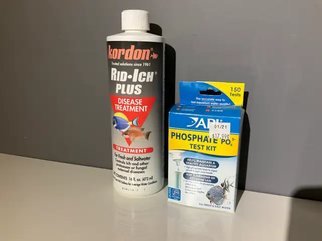 aquarium accessories Kardon Rid-Ich and API test in Fish for Rehoming in London - Image 2