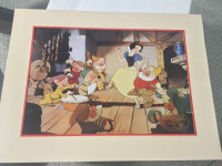 “Snow White & The Seven Dwarfs” Vintage Lithograph