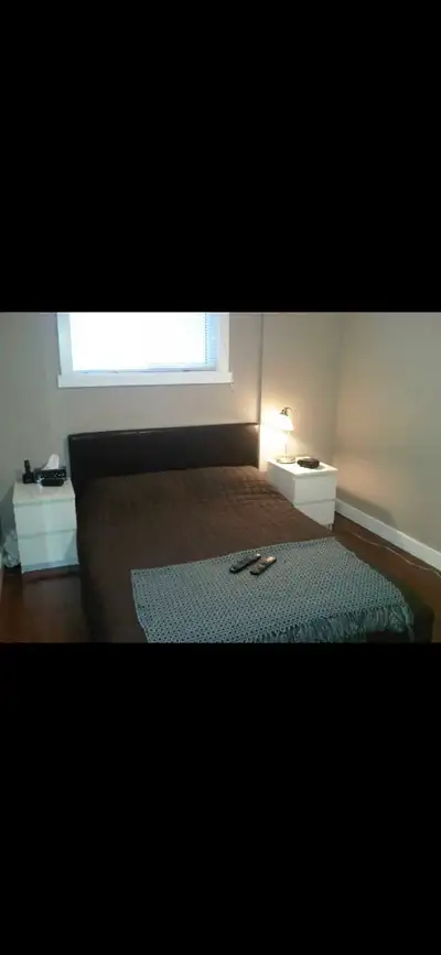 Queen size bed and mattress, View more