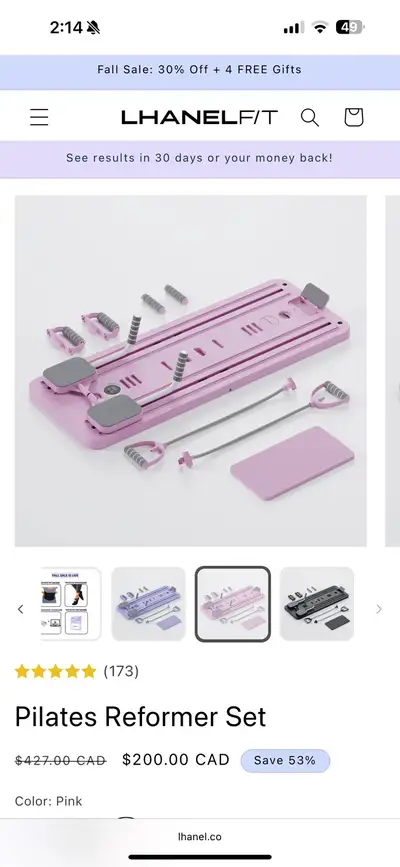 Pilates Reformer Set, View more