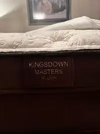 King size bed with frame