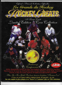 1996-97 Hockey Greats Limited Edition Coin Collection Set & Book