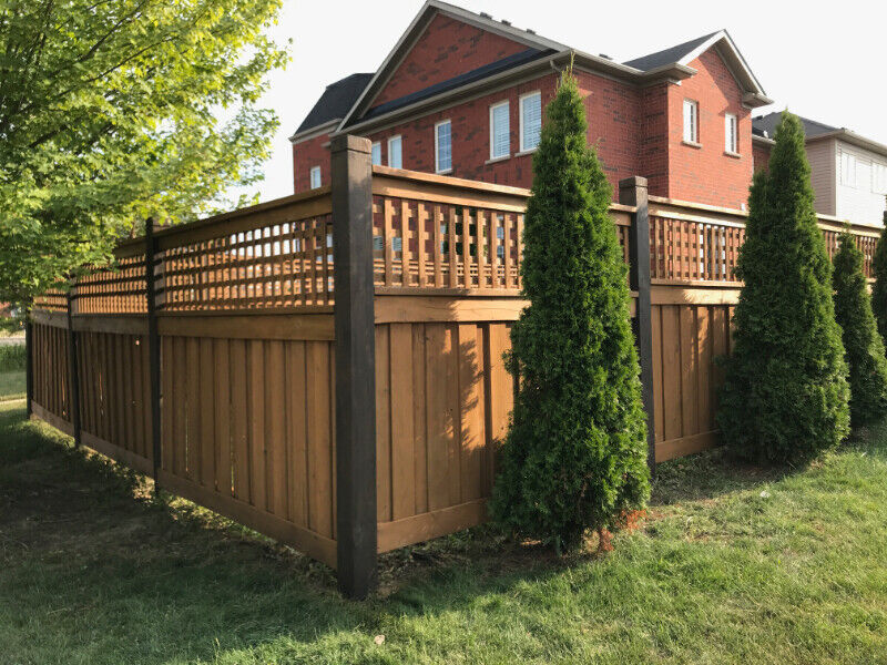 Wood Staining, for Decks, Fences, Pergolas, Interior, etc. Fence
