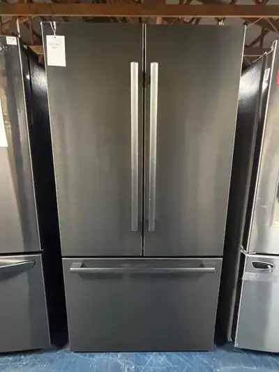 Bosch “36” Brushed Black Stainless French Door Refrigerator , View more