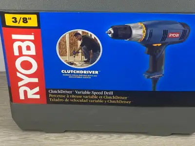 Sealed RYOBI 3/8-inch Clutch Drive  Variable Speed Drill, View more