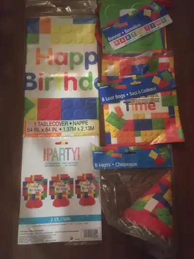 I have lego party supplies asking $20 for everything in the picture from a smoke free home
