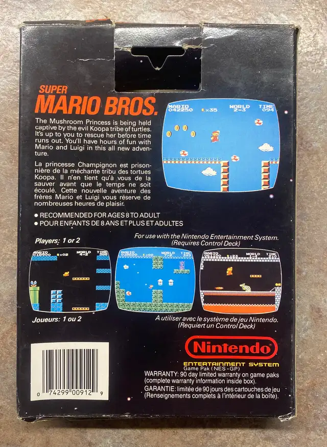 NES Mario Bros Game Box in Older Generation in Moncton - Image 3