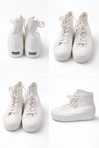 Superga High Top Sneakers - women: 8 Men: 6.5, View more