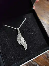 Pandora Wings Long Adjustable Necklace S925 Silver