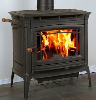In Stock - Manchestor - Features Include: 2.9 cu. ft. Firebox, Left Side Loading Door, Tru-Hybrid Wo...
