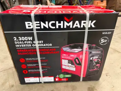 New still in box invertor Generator 15 amp... Benchmark 2300 To small for my applanation Duel fuel G...