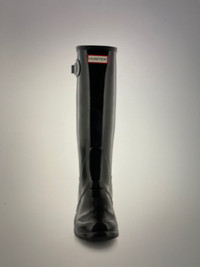 Ladies Black Gloss Hunter Boots