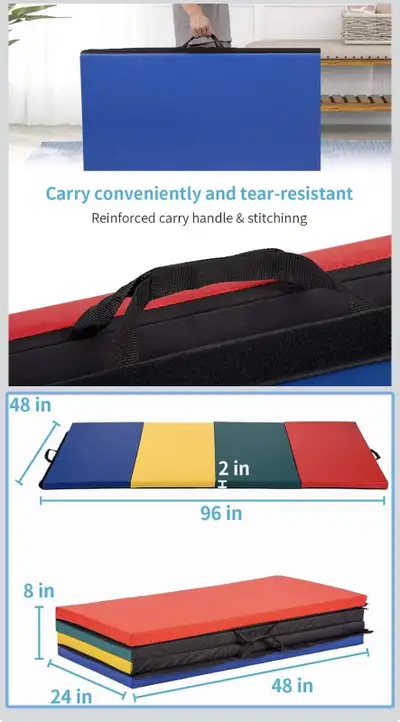 New folding workout mat