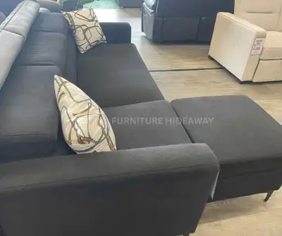 APARTMENT SIZE SECTIONAL COUCH WITH FOOT STOOL, View more