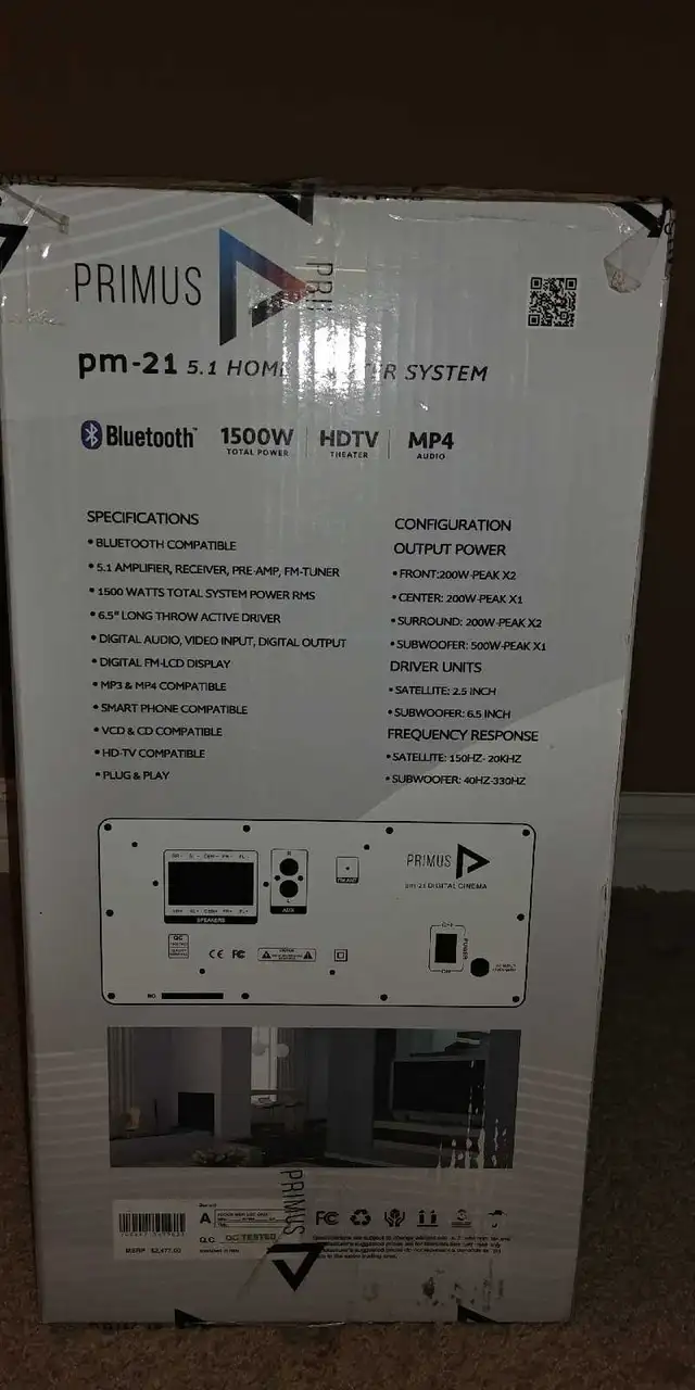 HOME THEATRE SYSTEM - Primus 5.1  - NEW in Stereo Systems & Home Theatre in Calgary - Image 8