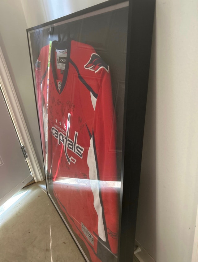 Washington Capitols professionally framed signed jersey ovechkin Arts