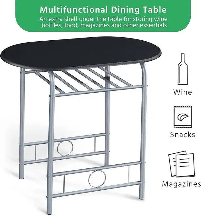 3pc small Dining Room Table Set, Kitchen Table & Chair Sets in Dining Tables & Sets in Markham / York Region - Image 6