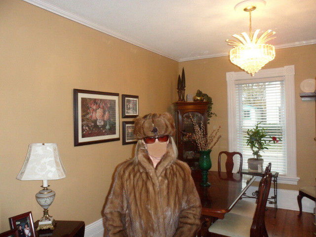 FULL LENGTH (48in) MINK COAT AND MATCHING HEAD BAND in Women's - Tops & Outerwear in Brockville - Image 3