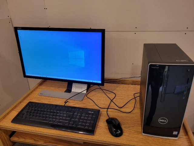 Dell Inspiron 3650 with Acer LED Monitor and keyboard in Desktop Computers in Barrie