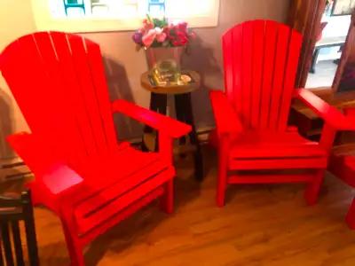 High Seat Red Adirondack Chairs, View more