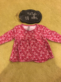 Floral long Sleeve Cotton Top - 18 mths