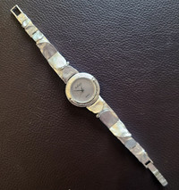 Vintage K.Klein Unique Silver Women's Watch/Bracelet - jewellery