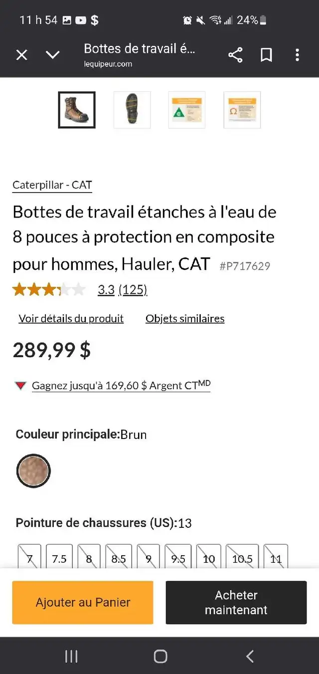 botte travail homme in Men's Shoes in Shawinigan - Image 5