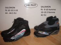 Bottes de ski de fond SNS  PILOT - SALOMON  --  fit  9-10 US men