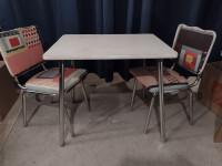Retro Children's Table with 2 Matching Chairs